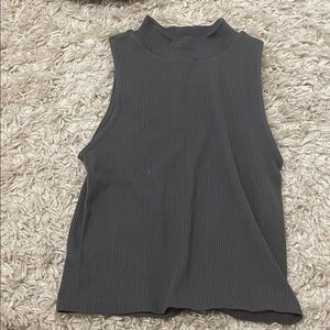 T.J.Maxx Dark Gray Sleeveless Muscle Tee
